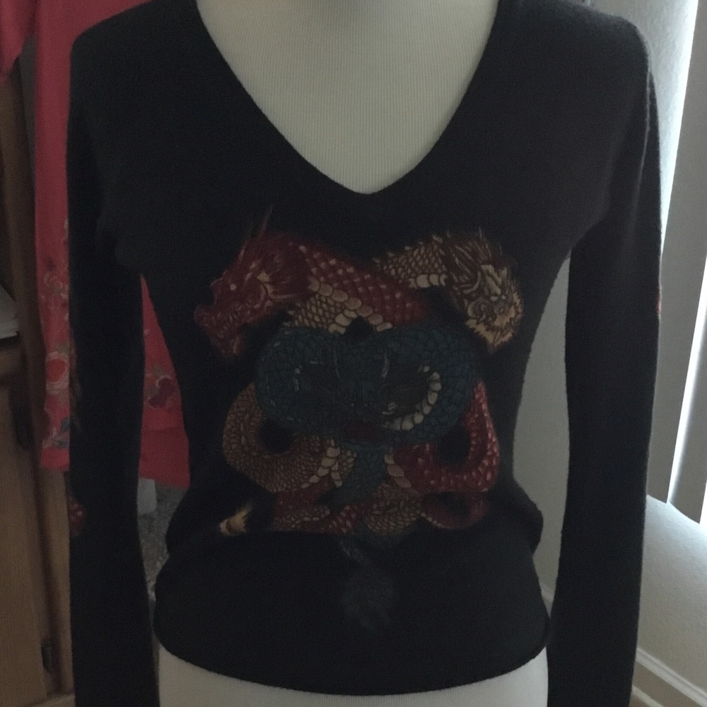 BIZZ black dragon sweater